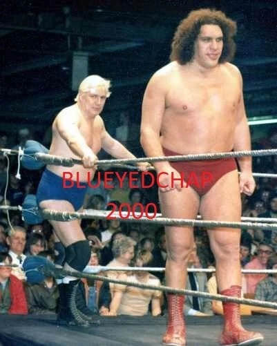 PAT PATERSON & ANDRE THE GIANT WRESTLER 8 X 10 WRESTLING PHOTO NWA AWA WWF - Image 1 of 1