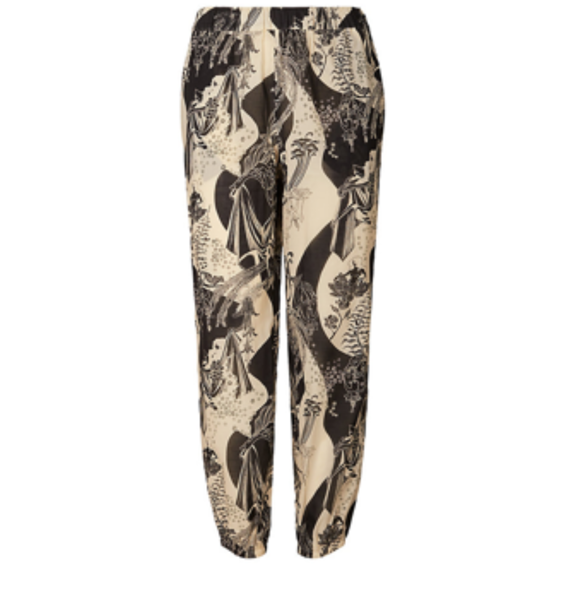 Tory Burch Printed Beach Pant French Cream Muse XS White