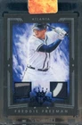 2015 Diamond Kings Black Framed Freddie Freeman Braves Game-Used Dual Patch 1/1