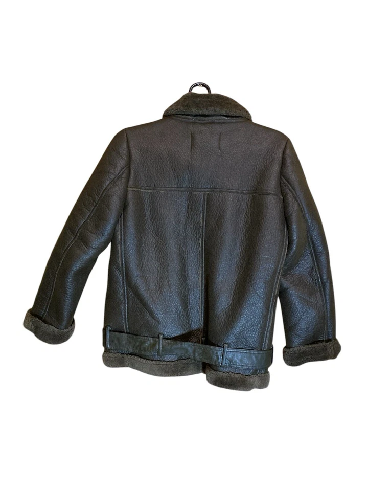 Chaqueta Zara Motociclista Doble Cara Imitación Cuero Oveja Negra Mujer’s Talla/M Foto 2 de 4