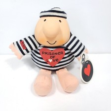 American Greetings Ziggy Prisoner Of Love Plush Valentine Heart Vintage 6in