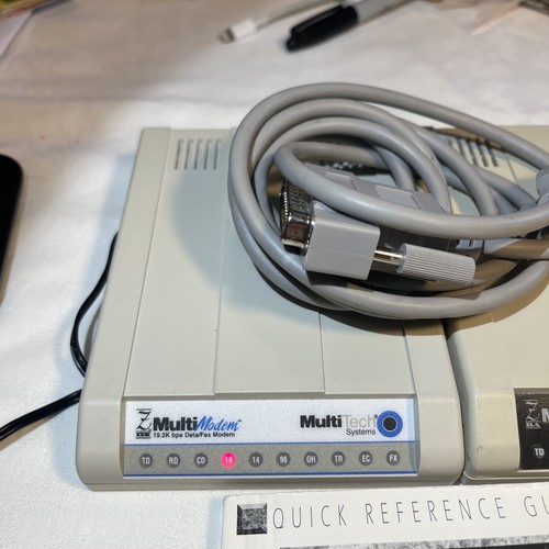 2 MULTI-TECH Systems MT1932ZDX MT5634ZBA Multi Modems 1 Power cord 1 Conect Cord - Picture 2 of 8