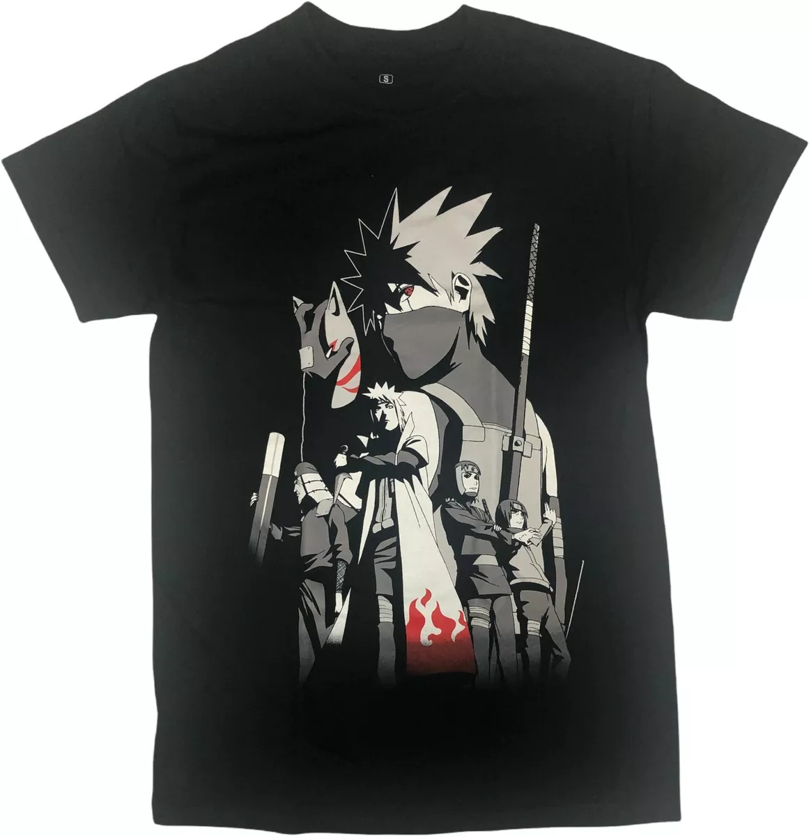 Naruto Uzumaki Shippuden Men's Crunchyroll Anime T-Shirt Black