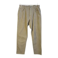Vintage Eddie Bauer Women's Pants SZ 12 Khaki Corduroy Color Straight Leg Taiwan