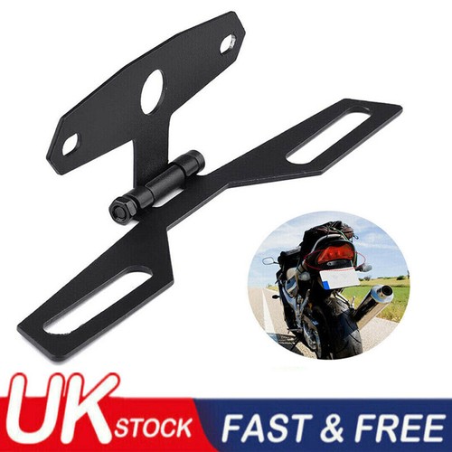 Motorbike Folding Number Plate / License Plate Bracket Tail Lights