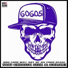 Chicago, IL Home City Skull Baseball Cap Vinyl Decal Sticker Downtown LOOP Rocks