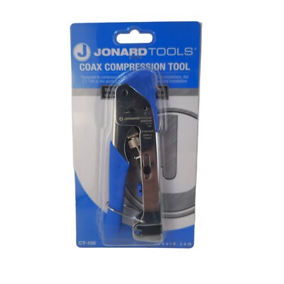 JONARD TOOLS Coax Compression Crimper CT-100 for RG59 RG6 BNC RCA Connectors