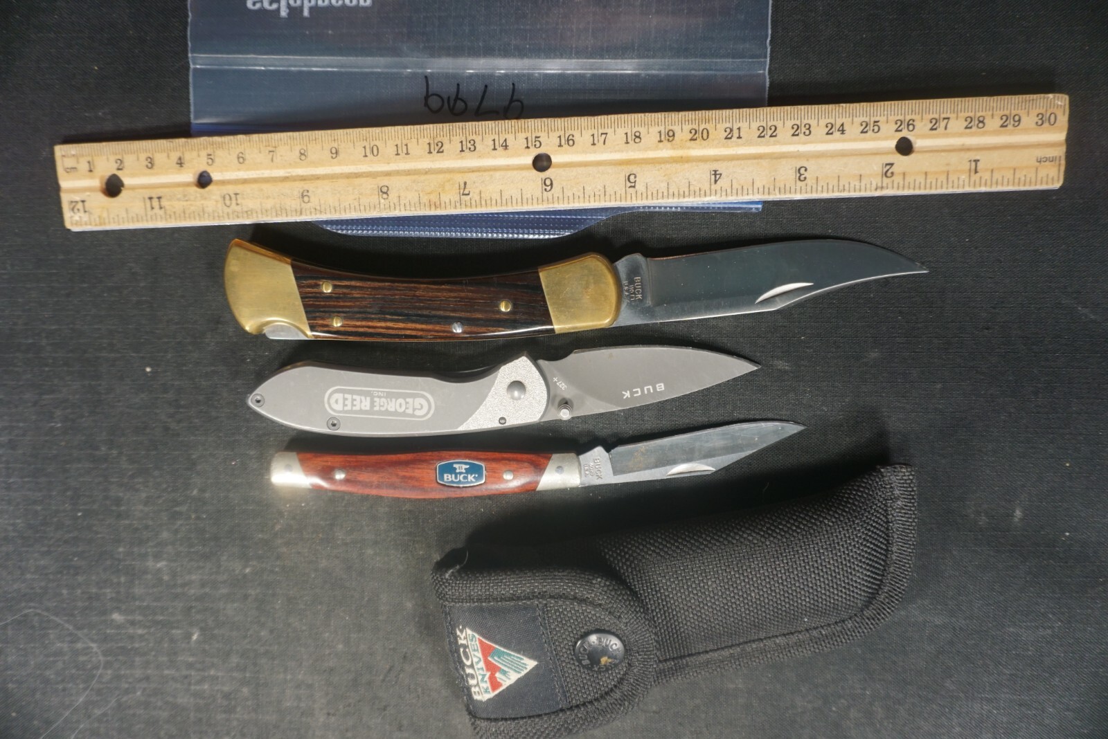 9799 Three Buck pocket knives eBay