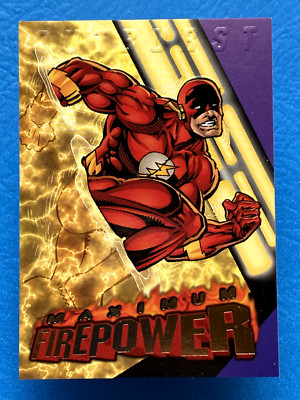 1996 Fleer DC Outburst Firepower Maximun Flash Clears the Blast Zone #5