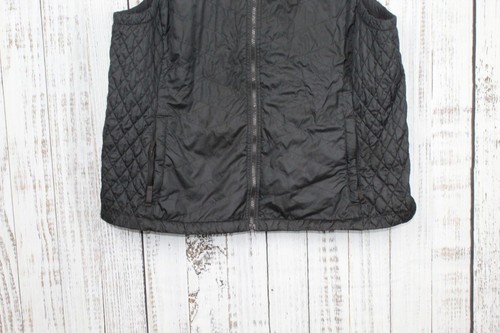 LL Bean Women's Fleece Lined PrimaLoft Vest Black Size 2X Plus - Picture 3 of 9