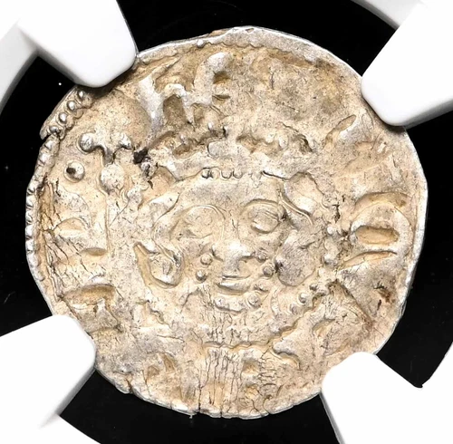 ENGLAND. Edward I, in the name of Henry III, Voided Long Cross, NGC AU50, Rare