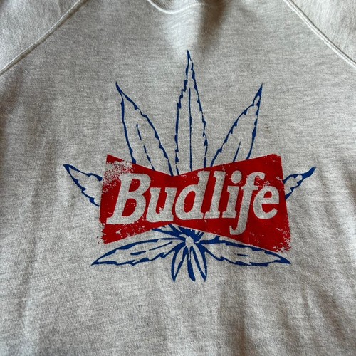 Vintage Budlife marijuana parody crewneck size XL - Picture 2 of 4