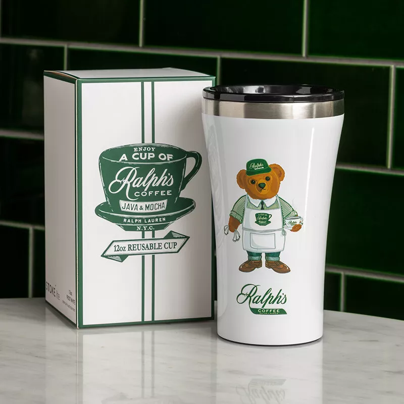 RALPH'S COFFEE Tumbler Polo Bear Ralph Lauren Stainless Bottle Mug