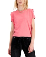 MSRP $40 Inc International Concepts Double-Sleeve T-Shirt Pink Size Medium