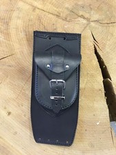 Tankpad ORLETANOS mit kleiner Tasche passend für Harley Davidson Softail Leder