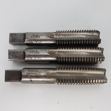 1-1/8 - 7 NC Tap Set 3 Greenfield GTD RHT A1 HE Used Machinist Mechanic Tools