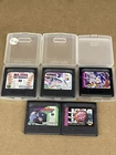 Sonic 2 & Chaos NBA Jam Majors Pro Baseball Wimbledon Sega Game Gear Lot 5 Games