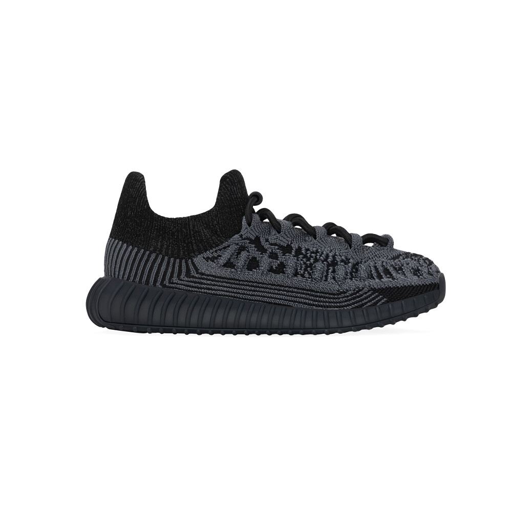 adidas Yeezy 350 V2 Cmpct слипоны для мальчиков Черные кроссовки Повседневная обувь IG961