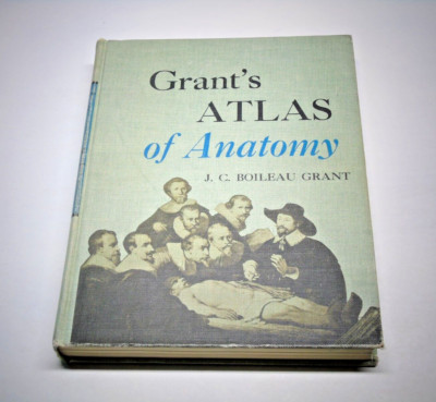 Grant's Atlas of Anatomy by J.C. Boileau Grant (vintage 1972