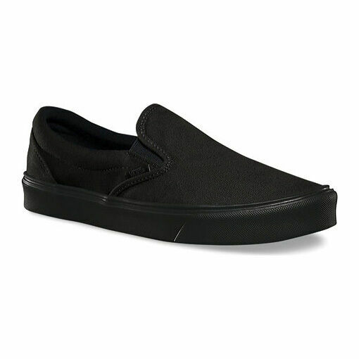 vans slip on sf black leather