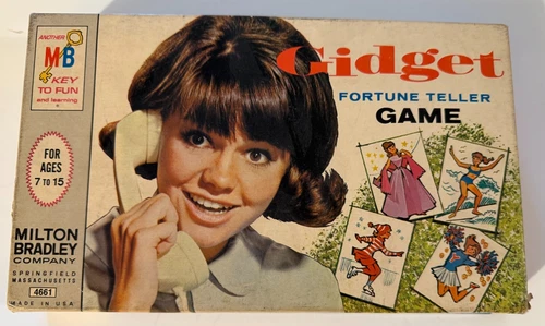Vintage 1965 Gidget Fortune Teller Game Original Box Complete Milton Bradley