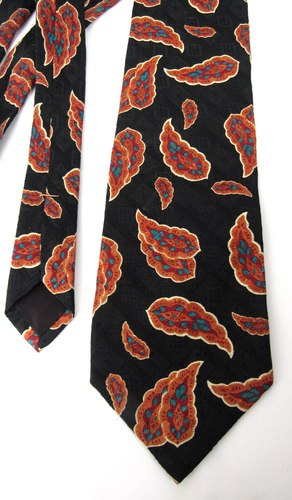 Vintg. Ferrell Reed, The Rogue & Good Co. 100% Silk Jackson MS Men's Paisley Tie - Picture 3 of 9
