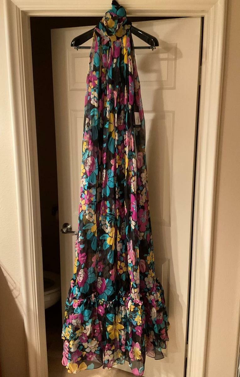 Abito in chiffon Saint Laurent con slip taglia 38