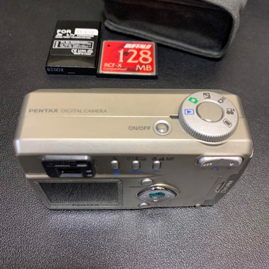 実写美⭕️【動作確認済】PENTAX Optio OPTIO 330 デジカメ Pentax OPTIO 330 3.34MP 3x Compact Digital Camera Silver