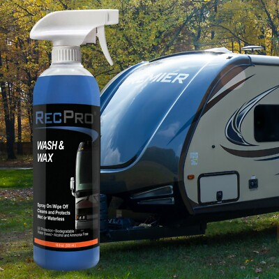 #ad RecPro RV Wash and Wax Interior Exterior Cleaner and Protectant Made in USA $19.95
