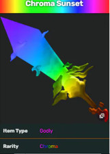 Chroma Sunset - MM2 / MURDER MYSTERY 2 Roblox Fast Easy Delivery