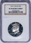 NGC PF-70 Ultra Cameo 1997 Silver Kennedy Half Dollar