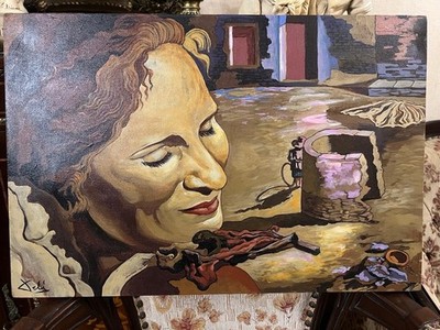 Salvador Dali - Amazing Oil On Painting - Signed - Stamped - A1