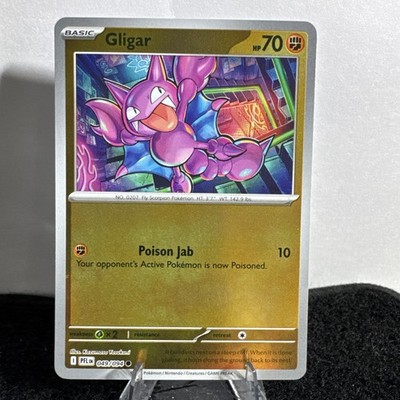 Gligar 049/094 Reverse Holo Card Phantasmal Flames PFL Pokemon TCG NM