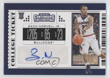 2019 Panini Contenders Draft Picks College Ticket Zach Norvell Jr #88 Auto 0o87