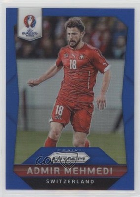 2016 Panini Prizm UEFA Euro Blue Prizm 111/249 Admir Mehmedi #158 4t7