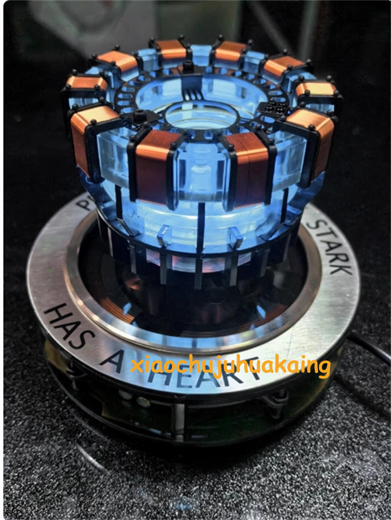 Iron Man 1:1 Floating Arc Reactor LED Display Props Magnetic