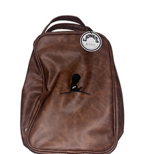 Jones Sports Co. Classic Shoe Bag Brown Kodiak Vegan Leather w/ St. Jude Logo