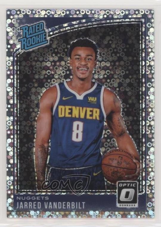 2018 Donruss Optic Rated Rookie Fast Break Holo Prizm Jarred Vanderbilt #151 1b8