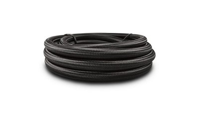 Braided Hose - 20ft Roll of Black Nylon Braided Flex Hose with PTFE Liner; AN Si
