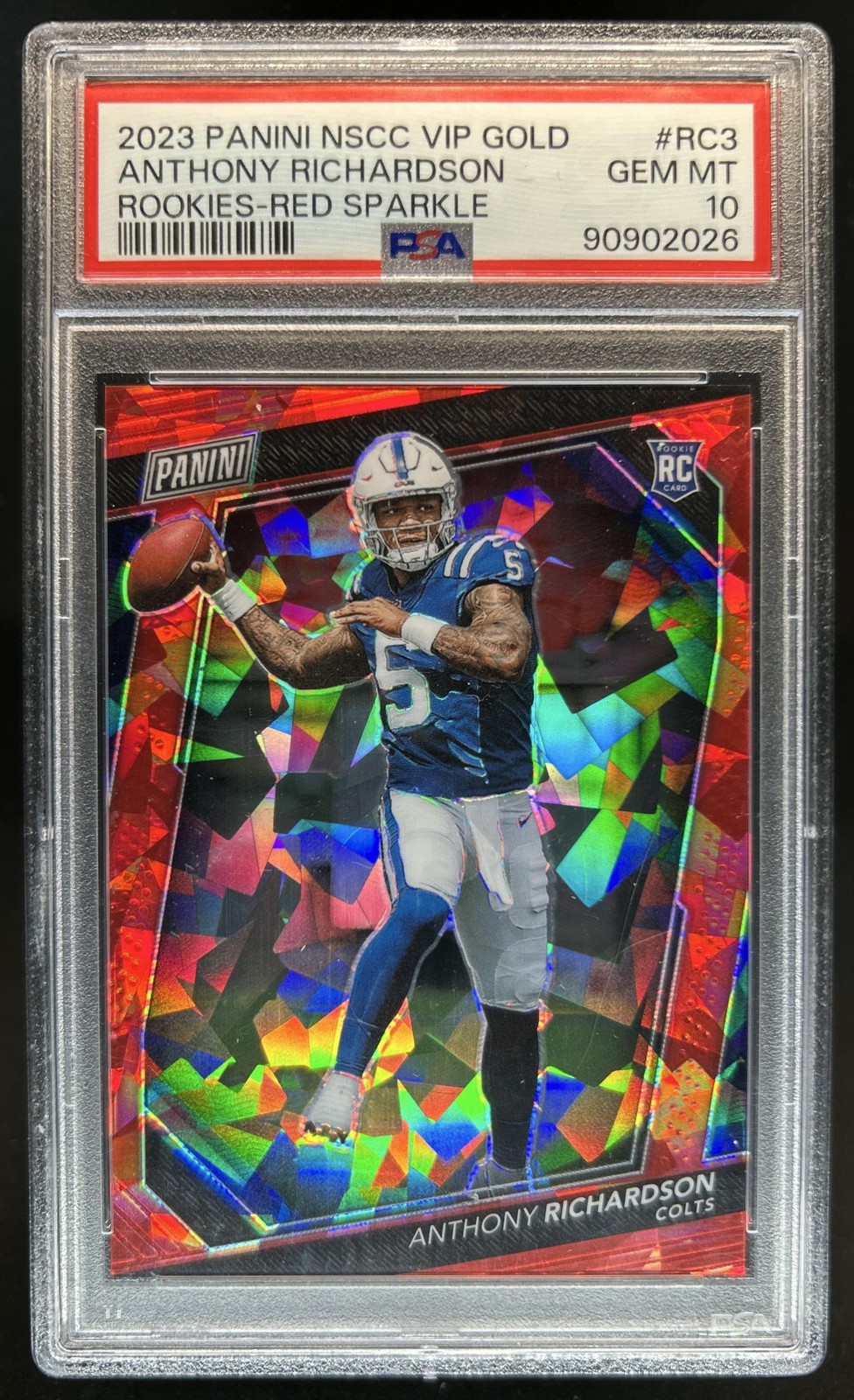 Anthony Richardson Panini Player of the Day Rookies #RC3 Red