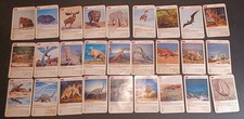 2 Sets / Vtg 60 DINOSAURS Flash Cards Identification Cards Learning Teaching -Z