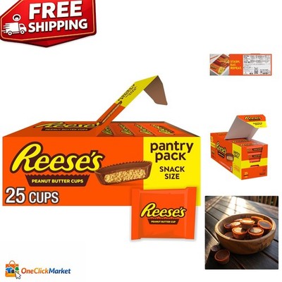Kosher Gluten-Free Milk Chocolate Peanut Butter Cups - 25 Snack Sizes, 13.75 oz