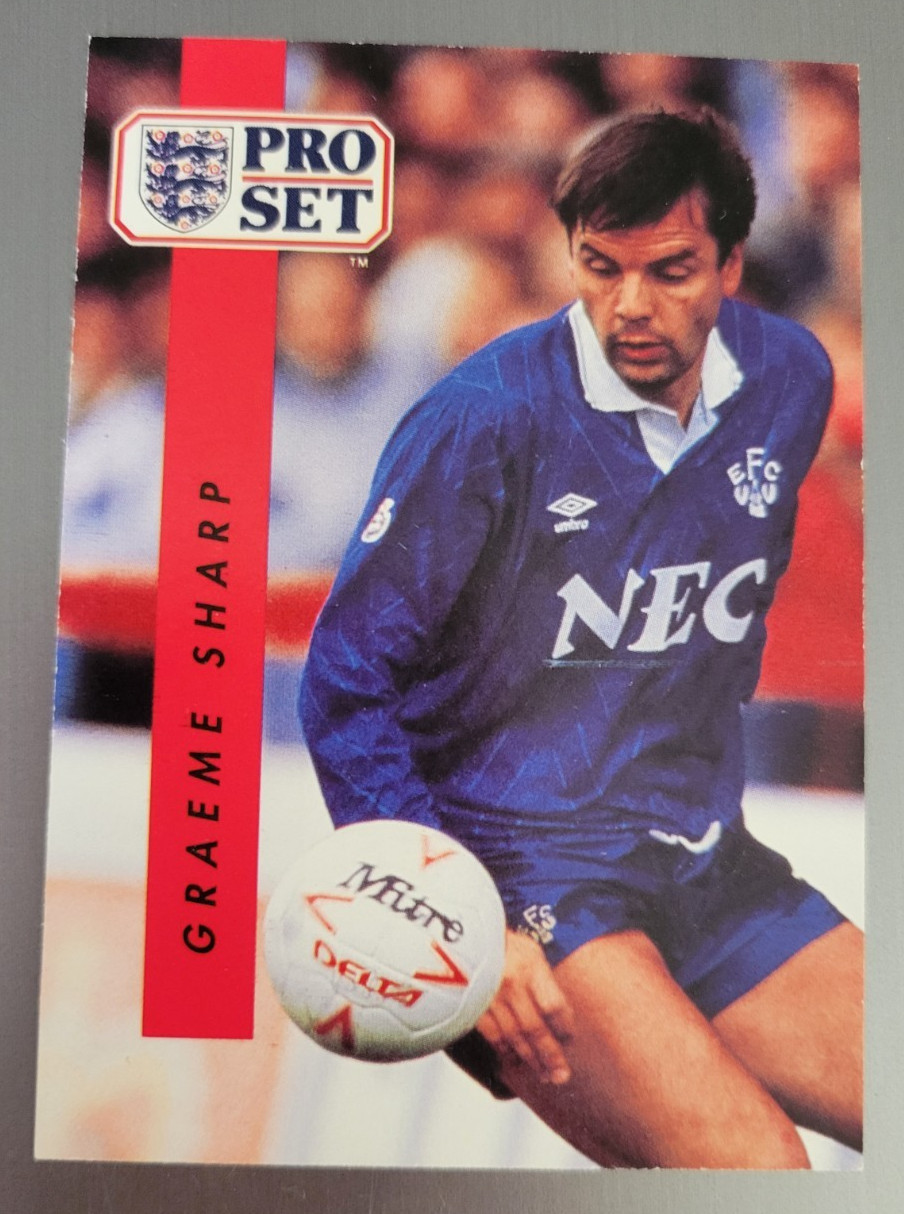 1990-91 Pro Set GRAEME SHARP Everton FC Football Club Soccer EFL League #84