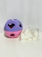 Tupperware Shape O Ball Toy Shape Sorter 10 White Shapes Pink Purple NEW