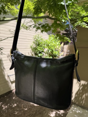 Bolso de Hombro COACH EE. UU. Hecho en Guante Negro Cuero de Vaca Curtido Vale la pena 4143 - Imagen 2 de 18