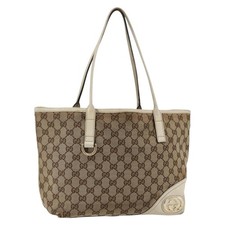 GUCCI GG Borsa tote in tela beige oro 169946 originale BA9932