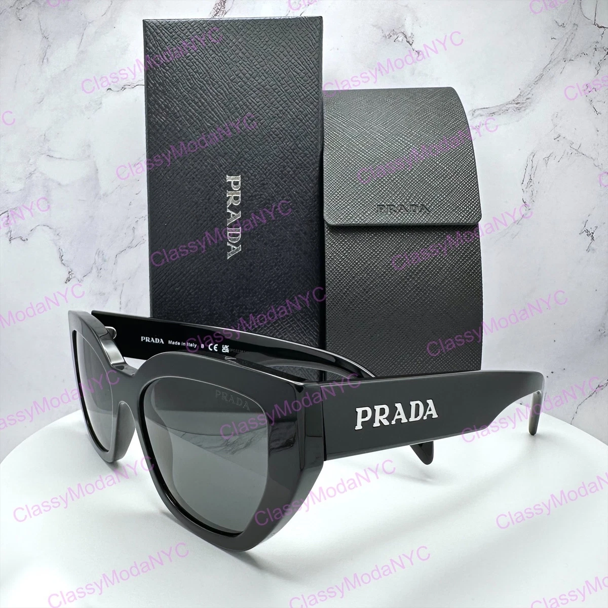 PRADA Black Cat Eye Sunglasses for Women for sale | eBay