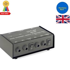 Compact 2 Channel DI Box with High Impedance Inputs for Musicians & Engineers