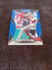 2019 Panini Prizm Max Scherzer Blue Prizm #68 & Brilliance B8 Baseball Cards 