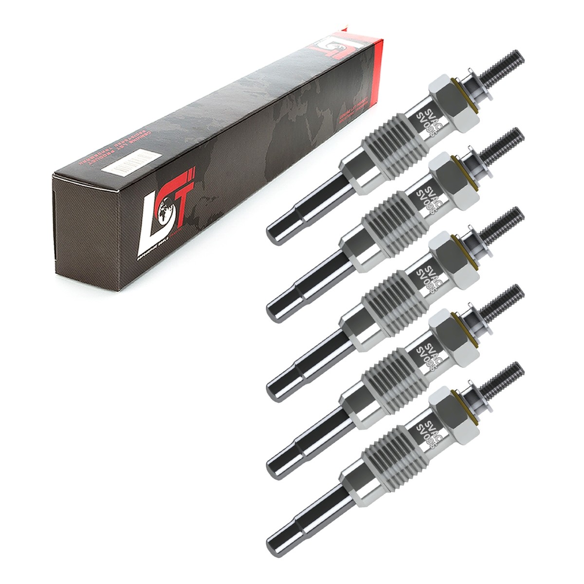 5x Glow Plug Pencil for Daewoo Korando KJ Musso FJ Rexton 0100226251